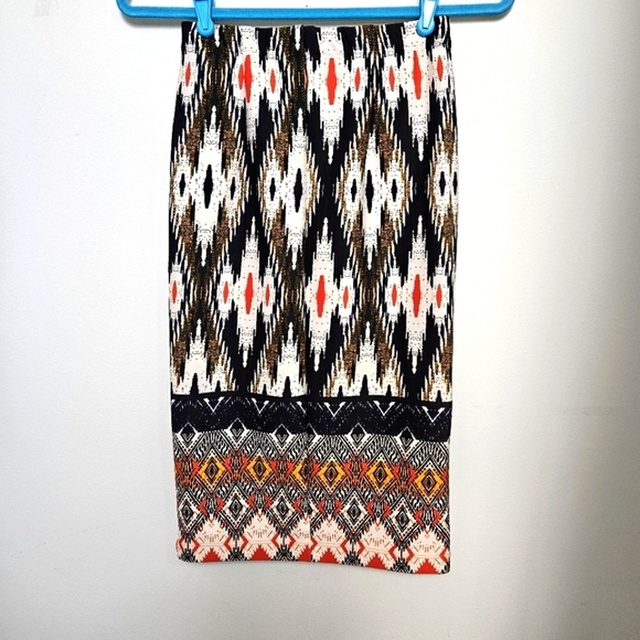 Maeve Anthropologie Iguazu Ikat Print Women's Pencil Skirt Size XS - Picture 7 of 8